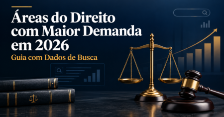 Áreas do Direito com Maior Demanda em 2026: Guia com Dados de Busca